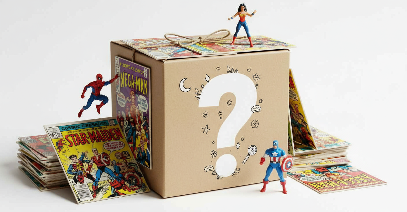 MYSTERY BOX - Action Figure + Comic Book Mystery Bundle (NEW)